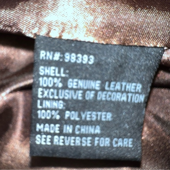 Pamela McCoy 100% Leather Coat Size Small - Picture 8 of 11